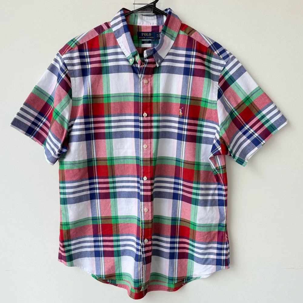 Ralph Lauren Plaid Oxford Shirt size XL
